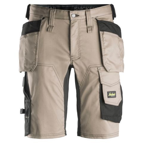 Snickers Workwear 6141 AllroundWork Shorts khaki/svart Khaki/Svart