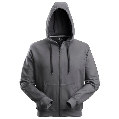 Snickers Workwear 2801 Luvtröja stålgrå, med dragkedja Stålgrå