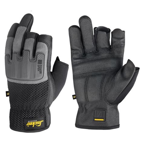 Snickers Workwear 9586 Power Open Handske svart/stengrå 7