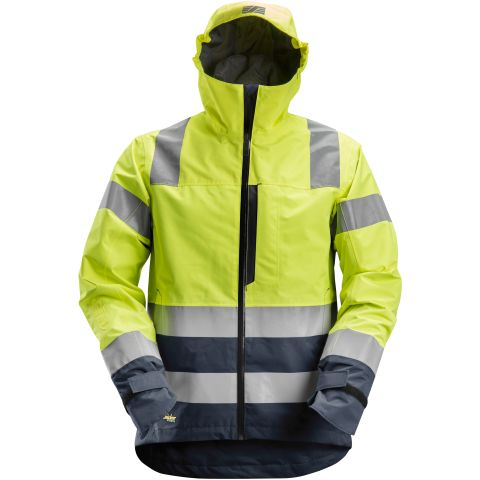 Snickers Workwear 1330 AllroundWork Skaljacka varsel, gul/blå Varsel, Gul/Blå