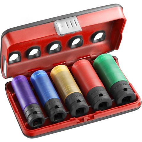 Facom NSI.5L Krafthylssats 1/2″, 15/17/19/21/22mm