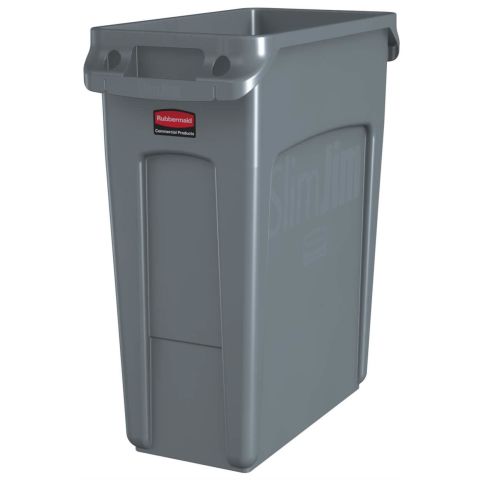 Rubbermaid Slim Jim Avfallsbehållare 60 l, grå