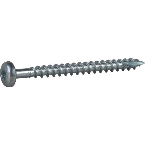 ESSVE 127195 Träskruv 6 mm Ø, TX30, helgängad, FZB 60 mm, 100-pack