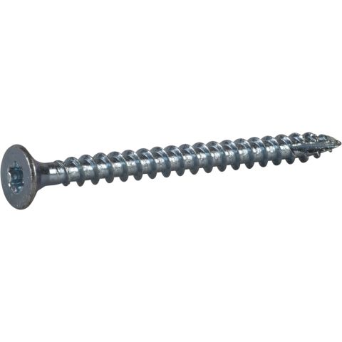 ESSVE 123187 Träskruv 5 mm Ø, TX25, helgängad, försänkt, FZB 60 mm, 100-pack