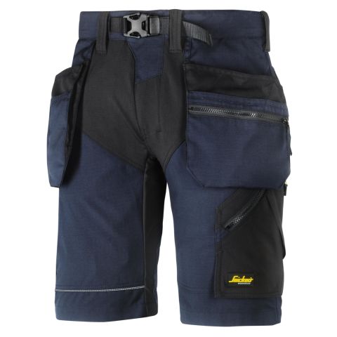 Snickers Workwear 6904 FlexiWork Arbetsshorts marinblå/svart Marinblå/Svart