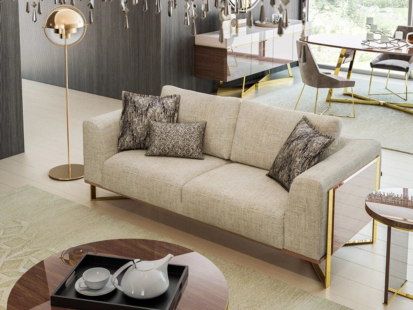Aura 3-Sits Soffa