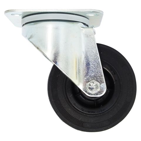 Tente 3370PVR100P62 Länkhjul gummi, platta 105×85 mm 100 mm