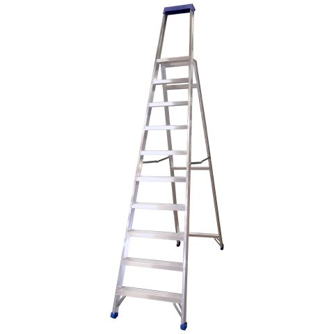 Skeppshultstegen 5050-10 Trappstege med hylla 10 steg, 2325 mm