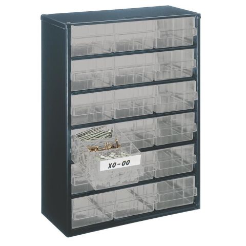 Raaco 137478 Förvaringsskåp 417x306x150 mm 6 hyllor, 18 lådor