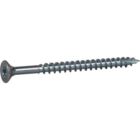 ESSVE 123205 Träskruv 6 mm Ø, TX30, helgängad, försänkt, FZB 80 mm, 100-pack