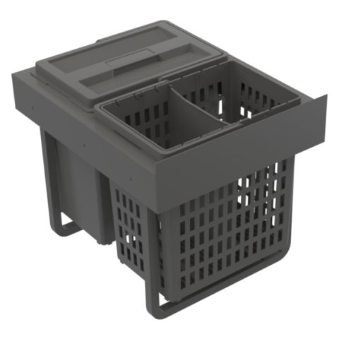 Beslag Design Select Base Hero Källsorteringskärl mörkgrå