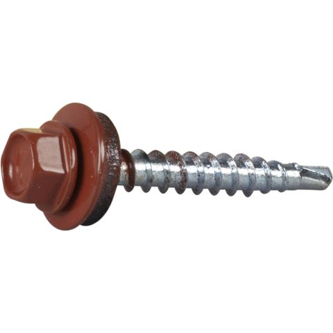 ESSVE 513296 Farmarskruv 4,8 x 35 mm, borrspets, 30-pack Röd
