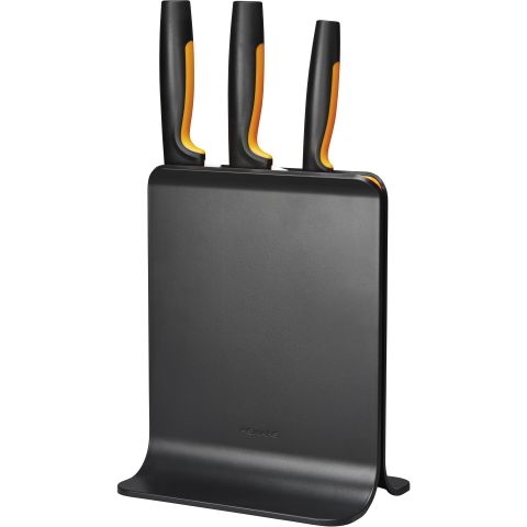 Fiskars Functional Form Knivblock i plast med 3 knivar