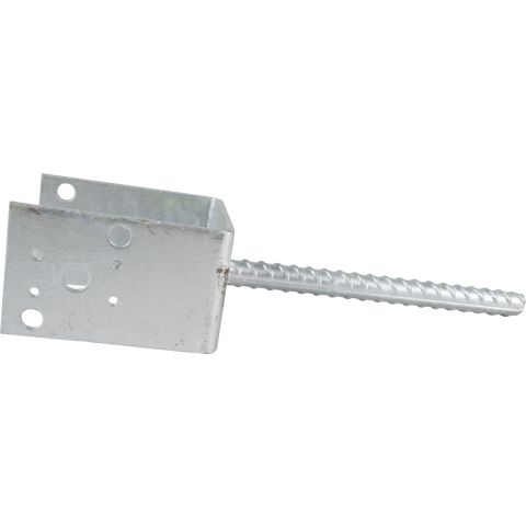ESSVE 951625 Stolpsko 4 mm, typ U, förzinkad 96 x 70 x 114,5/200 mm