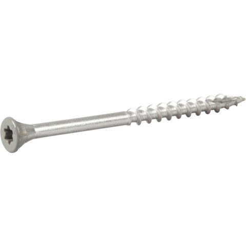 ESSVE 537265 Fasadskruv 4,4×65 mm, rostfri/syrafast A4, band. Ljusgrå, 250-pack