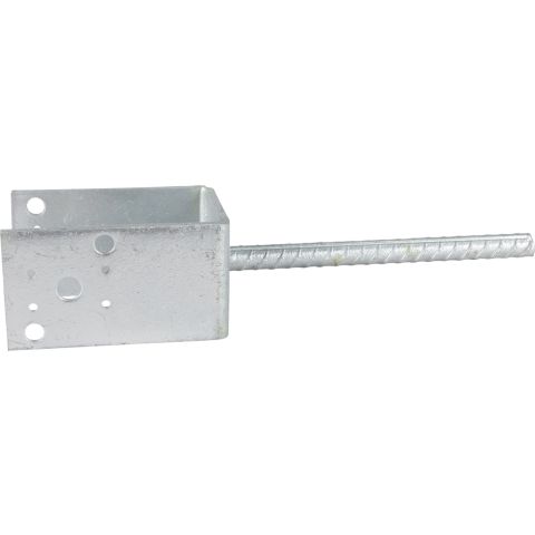 ESSVE 951622 Stolpsko 4 mm, typ U, förzinkad 75 x 70 x 125/200 mm