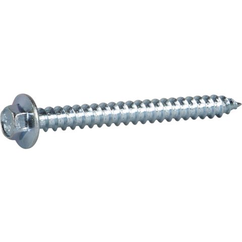 ESSVE 63338 Byggskruv med fläns, sexkant, FZB, Ø6,5 mm Ø6,5 x 64 mm, 100-pack