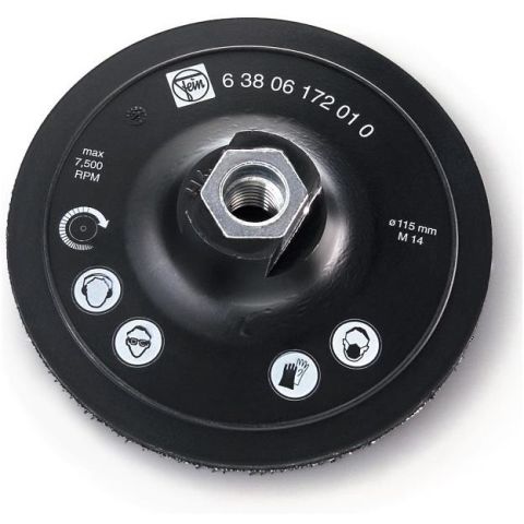Fein 63806172010 Stödtallrik M14, för slipfiber, Ø 115 mm