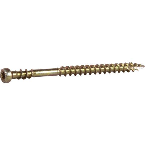 ESSVE 554657 Listskruv 3,9 mm Ø, gulkrom, TX10 57 mm, 250-pack