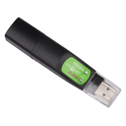Elma LOG 181T Datalogger med batteri, för temperatur, PDF, USB