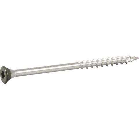 ESSVE 537472 Fasadskruv 4,4×72 mm, rostfri/syrafast A4, band. Svart, 250-pack