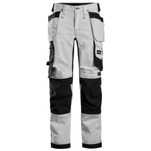Snickers Workwear 6247 AllroundWork Arbetsbyxa vit/svart Vit/Svart