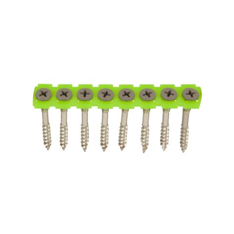 ESSVE 537611 Fasadskruv 4,2×52 mm, rostfri/syrafast A4, band. Ljusgrå, 1000-pack