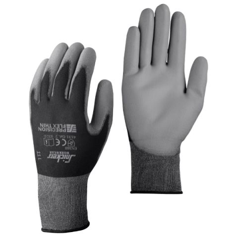 Snickers Workwear 9389 Precision Flex Light Handske svart/stengrå 10