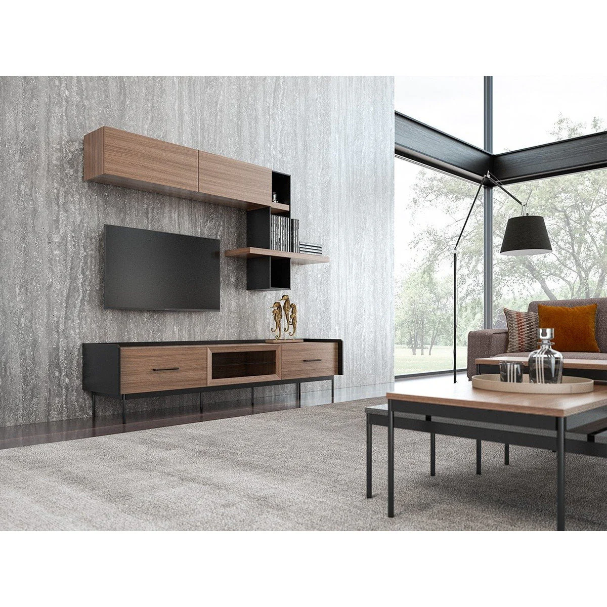 1️⃣3️⃣ RIVA HemPaket  (Hörnsoffa – TV-bänk med överdelen – Soffbord – Säng med förvaring)