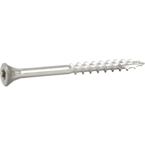 ESSVE 537245 Fasadskruv 4,4×45 mm, rostfri/syrafast A4, band. Ljusgrå, 250-pack