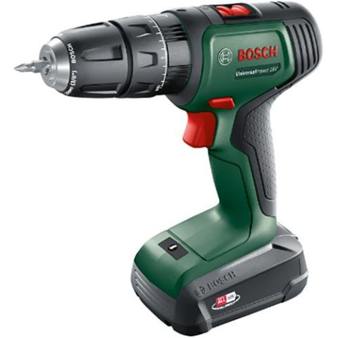 Bosch DIY Universal Impact 18 Slagborrmaskin med 1 st 1,5 Ah batteri och laddare