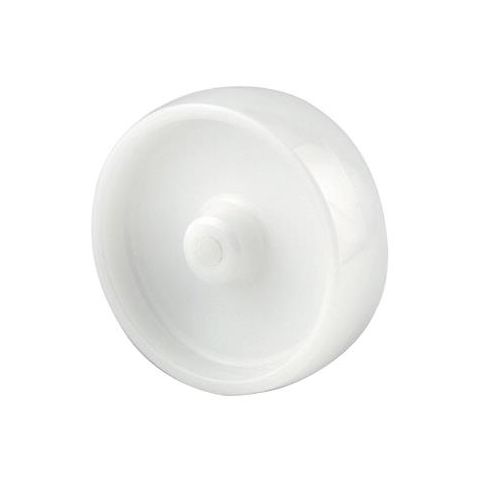Tente UOO125-12 Industrihjul glidlagrat, nylon, vit 12 mm axel, Ø125 mm