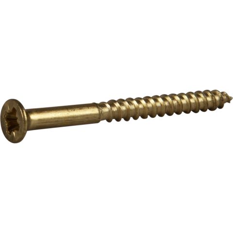 ESSVE 525028 Träskruv TFX, mässing 3,5 x 30 mm, 10-pack