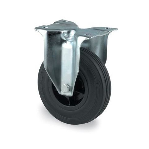 Tente 3478PVR125P62 Industrihjul fast hjul, gummi, platta 105×85 mm 125 mm