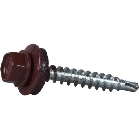 ESSVE 10563232 Farmarskruv 4,8 x 35 mm, borrspets, 2250-pack Tegelröd