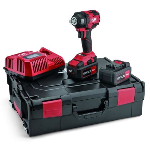Flex ½” IW 18.0-EC Mutterdragare med batteri och laddare