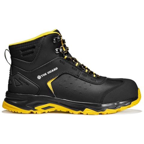 Toe Guard Wild Mid Skyddskänga svart/gul, S3, glasfiberhätta 36