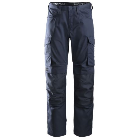 Snickers Workwear 6801 Arbetsbyxa marinblå, knäskyddsficka Marinblå