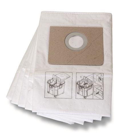 Fein 31345251010 Fiberfilterpåse för Dustex 35LX/MX, 5-pack