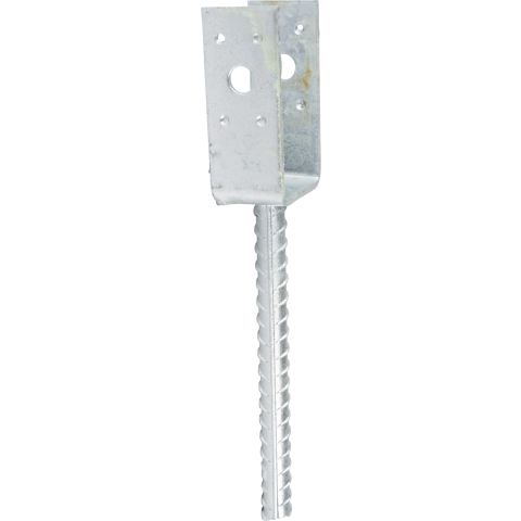 ESSVE 951616 Stolpsko 4 mm, typ U, förzinkad 50 x 40 x 100/200 mm