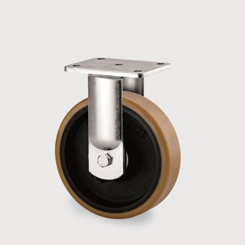 Tente 9688FTP125P63 Industrihjul fast hjul, platta 135×110 mm 125 mm
