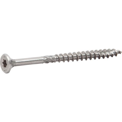 ESSVE ESSDRIVE Träskruv 6 mm Ø, försänkt, A4, 100-pack Rostfritt stål A4