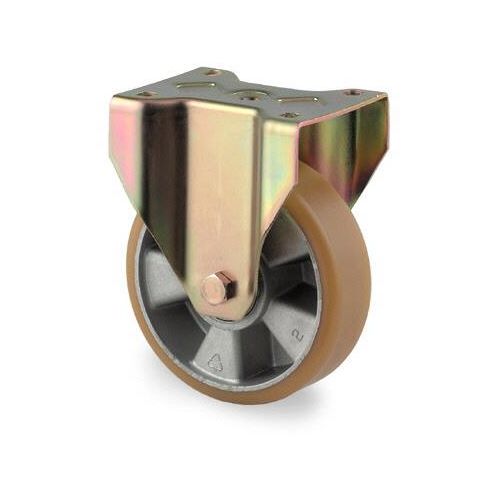 Tente 4688ITP125P63 Länkhjul fast, platta 140×110 mm, polyuret Ø125 mm