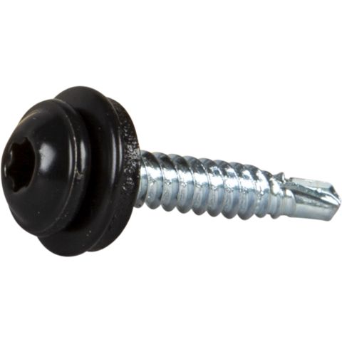 ESSVE 63358 Montageskruv 4,2 x 25 mm, TX20, med bricka grå (RAL7011), 100-pack
