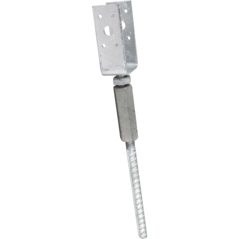 ESSVE 951647 Stolpsko 4 mm, 115-165 mm, förzinkad 50 x 40 x 100 mm