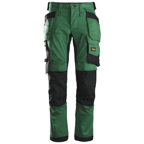 Snickers Workwear 6241 AllroundWork Arbetsbyxa skogsgrön, stretch Skogsgrön
