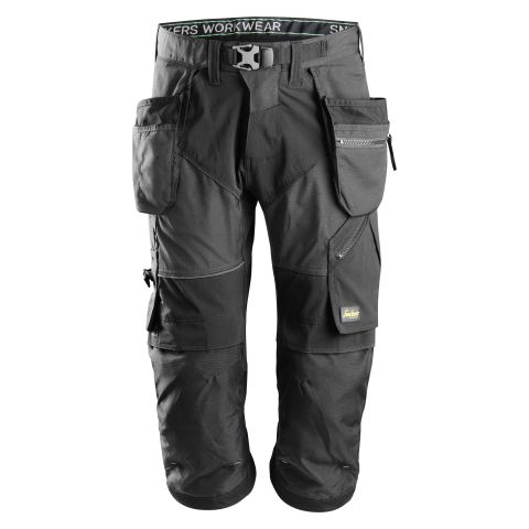 Snickers Workwear 6905 FlexiWork Piratbyxa stålgrå Stålgrå