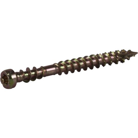 ESSVE 554642 Listskruv 3,9 mm Ø, gulkrom, TX10 42 mm, 400-pack