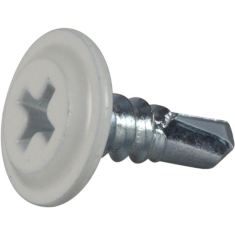 ESSVE 565613 Montageskruv 4,2 mm Ø, vit, FZB, PH2, 250-pack 13 mm