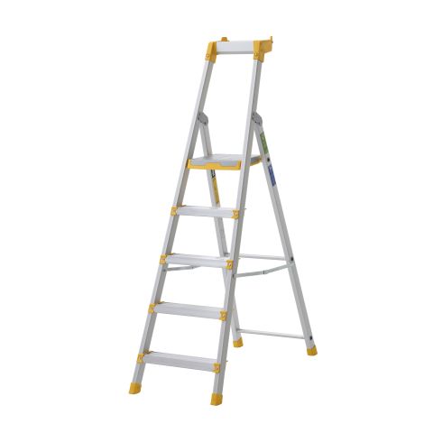 W.steps 55P Trappstege med certifierat aluminium 5 steg, 1860 mm